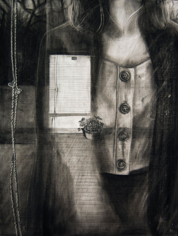 "Approximate Sunlight" 
Charcoal.
